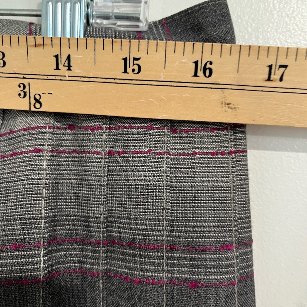 Pendleton Gray Contrasting Pleated Wool Skirt Sz.… - image 5
